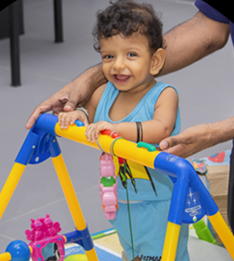 Children receiving care at Ayati Centre